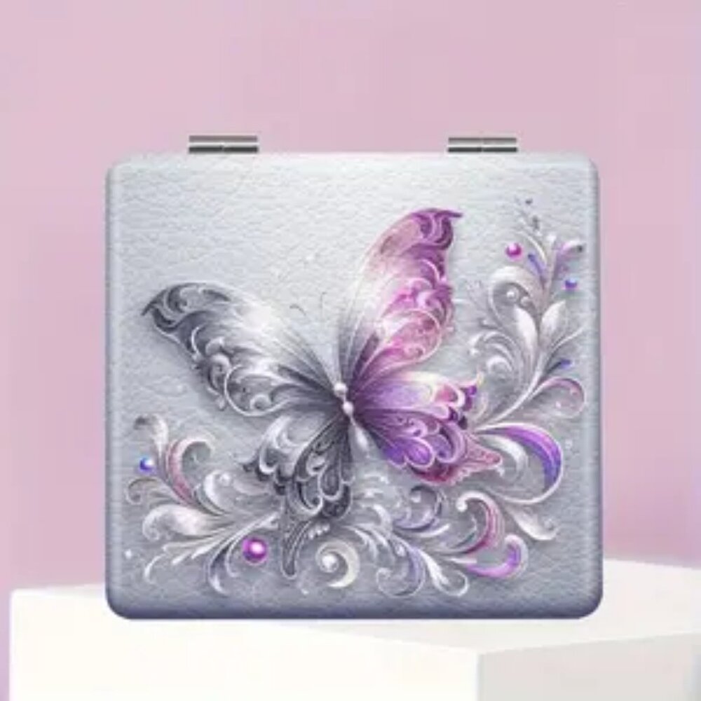 1pc  Beautiful Butterfly Makeup Compact